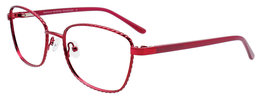 EASYCLIP EC535 Eyeglasses 035 Satin Pinkish Red 54mm