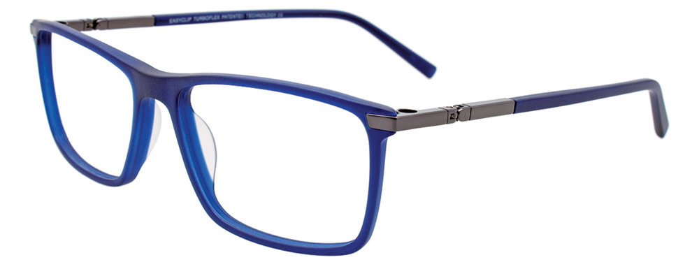 EASYCLIP EC500 Eyeglasses 050 Navy & Onyx 59mm