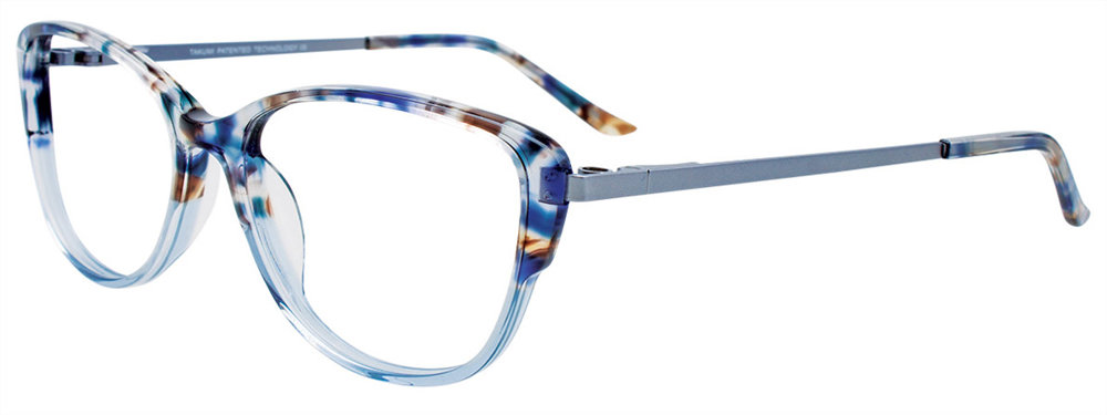 TAKUMI TK1111 Eyeglasses 050 Crystal Blue & Blue Marbled 53mm