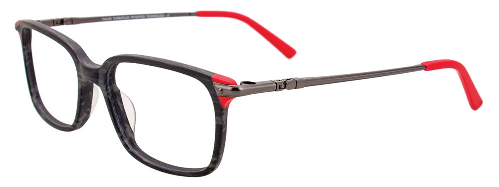 TAKUMI TK1079 Eyeglasses 090 Black Marbled & Red 51mm