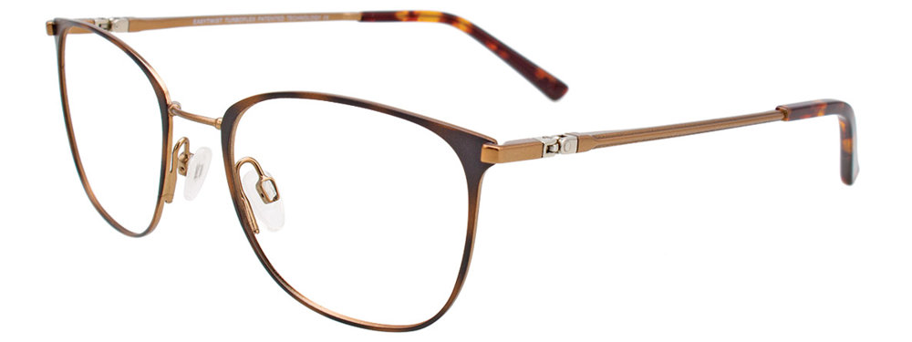 EASYTWIST ET999 Eyeglasses 010-Matt-Demi-Amber-&-Matt-Light-Brown 52mm