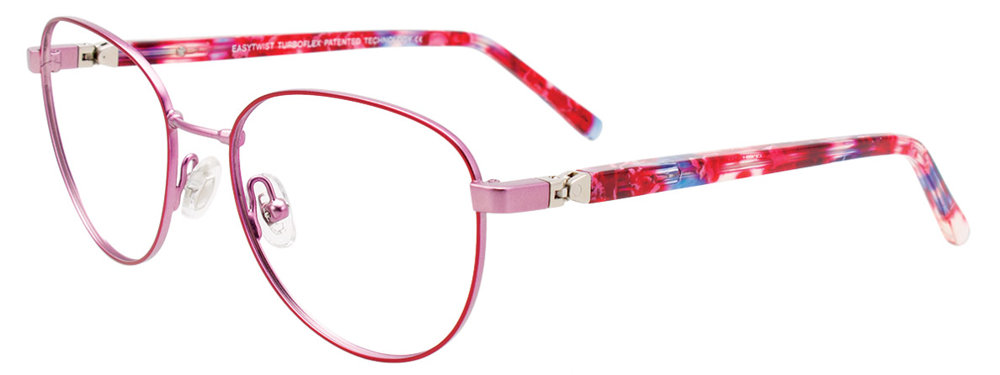 EASYTWIST ET9000 Eyeglasses 030 Satin Red & Light Pink 48mm