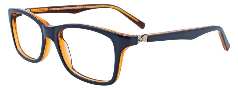 TAKUMI TK1043 Eyeglasses 050 Navy & Orange 48mm