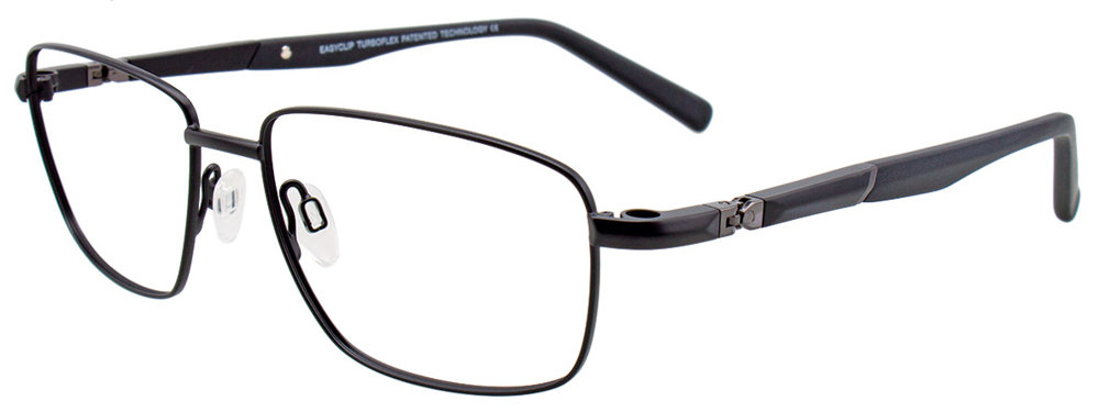 EASYCLIP EC411 Eyeglasses 090 Satin Black 55mm