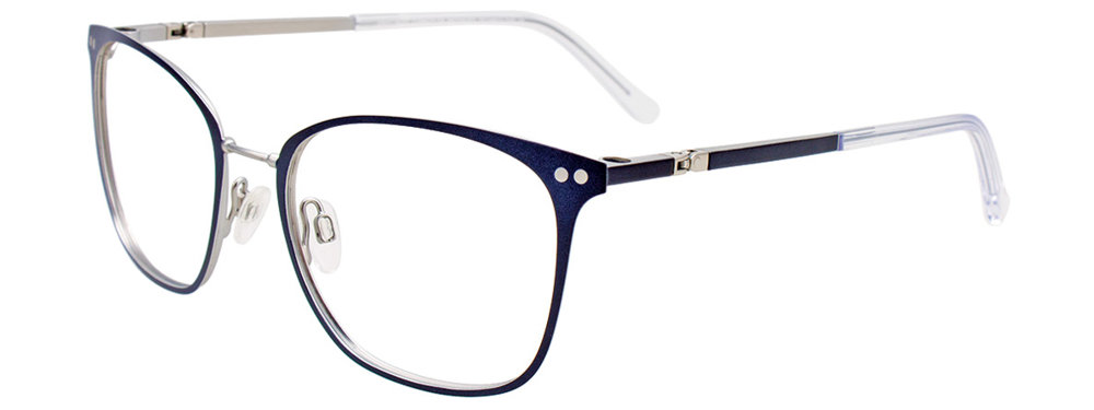TWIST&CLIP CT267 Eyeglasses 050 Matt Navy & Silver 53mm
