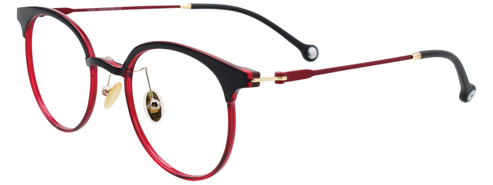I CHILL C7024 Eyeglasses 030 Red & Black 46mm