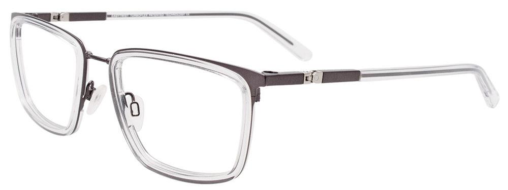 TWIST&CLIP CT272 Eyeglasses 070 Crystal & Matt Dark Grey 54mm