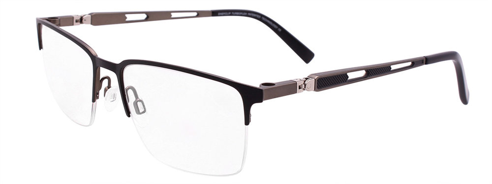 EASYCLIP EC459 Eyeglasses 090 Matt Black & Steel Green 54mm