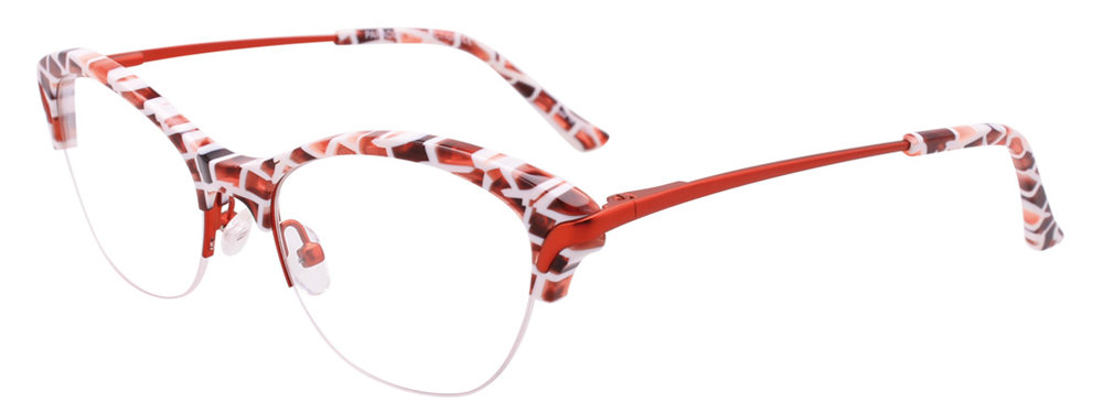 PARADOX P5043 Eyeglasses 030 Red & White 52mm