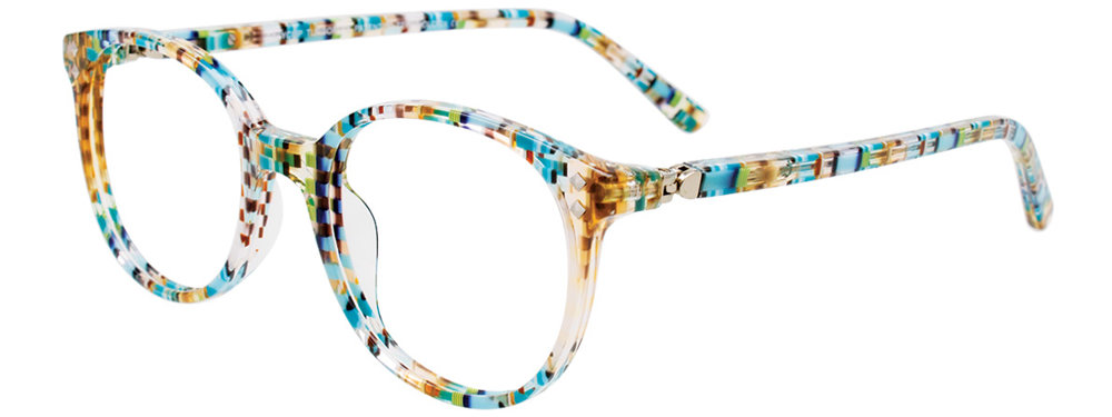 EASYCLIP EC537 Eyeglasses 050 Blue Multicolor 45mm