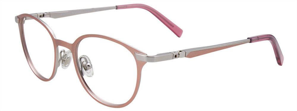 EASYCLIP EC489 Eyeglasses 030 Matt Light Pink & Matt Silver 42mm