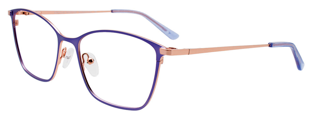 EASYCLIP EC532 Eyeglasses 080 Satin Periwinkle & Light Pink 54mm