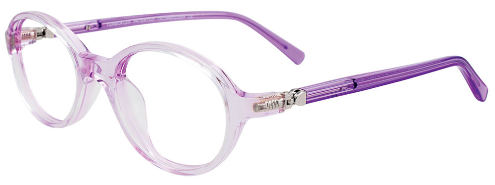 EASYCLIP EC505 Eyeglasses 080 Light Purple Crystal & Glitters 43mm
