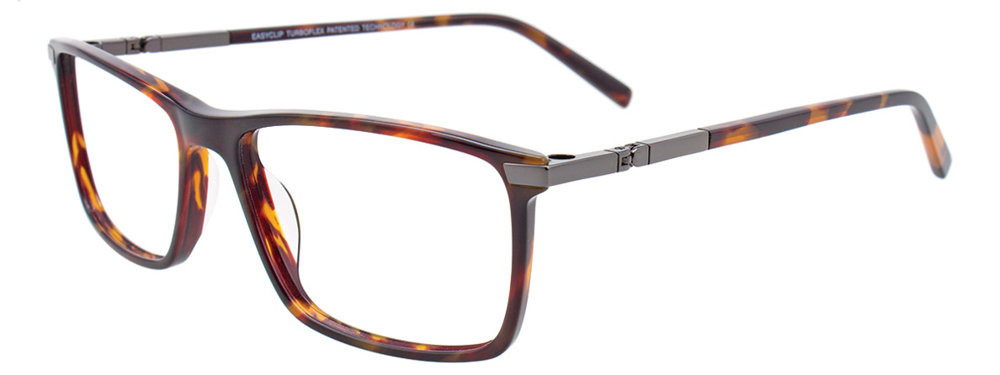 EASYCLIP EC500 Eyeglasses 010 Brown Marbled 59mm