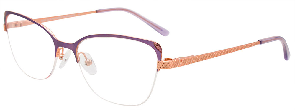 EASYCLIP EC539 Eyeglasses 080 Matt Light Purple & Matt Light Pink 55mm