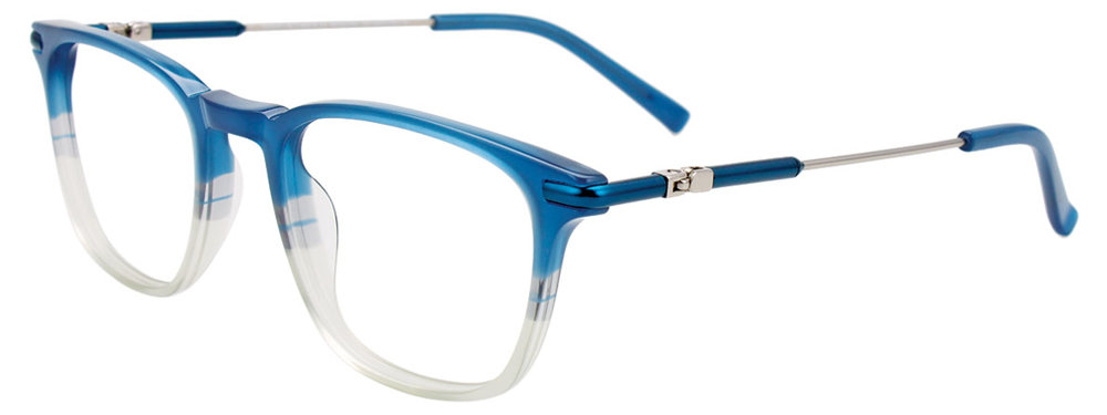 EASYCLIP EC580 Eyeglasses 050-Blue-&-Light-Blue-&-GreySteel-&-Blue 46mm