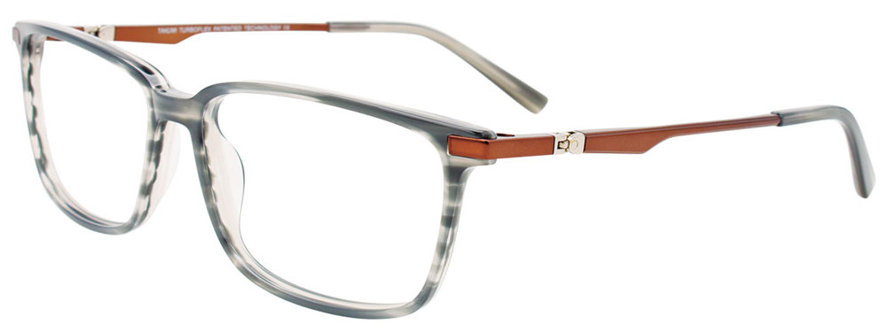TAKUMI TK1196 Eyeglasses 020 Striped Grey Satin Copper 59mm