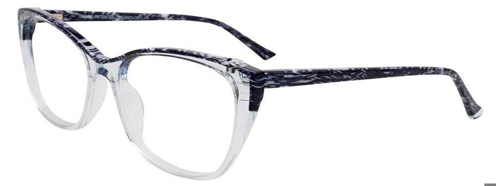 TAKUMI TK1157 Eyeglasses 050 Blue Marbled & Crystal Light Blue 56mm