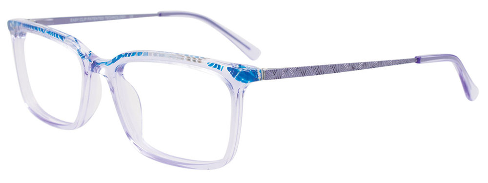 EASYCLIP EC635 Eyeglasses 080 Purple Crystal 52mm