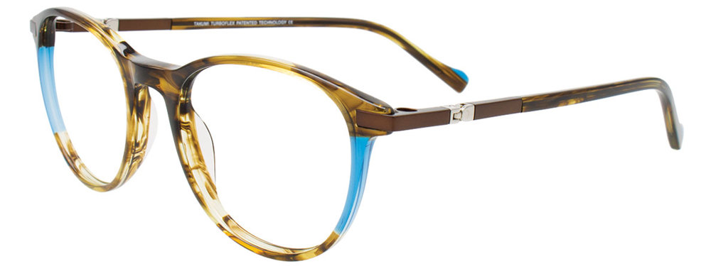 TAKUMI TK1259 Eyeglasses 010 Marble Brown & Blue 50mm
