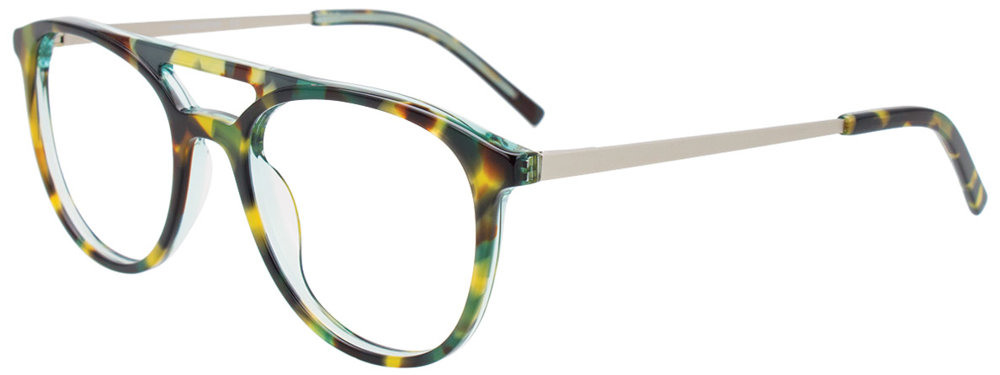 I CHILL C7043 Eyeglasses 060 Demi Green Satin Silver 50mm