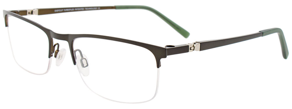 EASYCLIP EC620 Eyeglasses 060 Green & Khaki 56mm