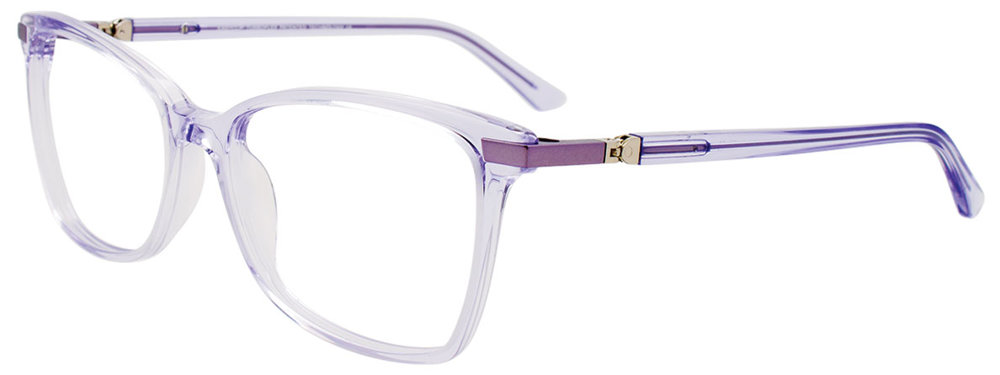 EASYCLIP EC602 Eyeglasses 080 Crystal Light Lilac Crystal Light Lilac 55mm