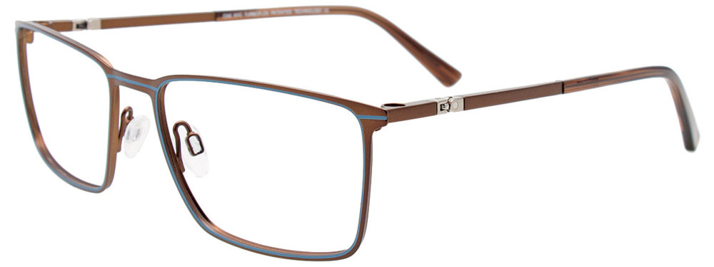 OAK NYC O3020 Eyeglasses 010 Brown & Blue 54mm