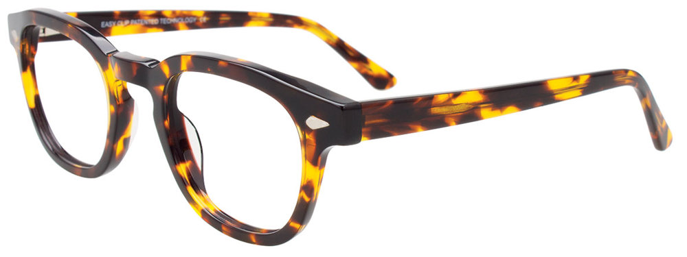 EASY3CLIP EC654 Eyeglasses 010 Tortoise 49mm