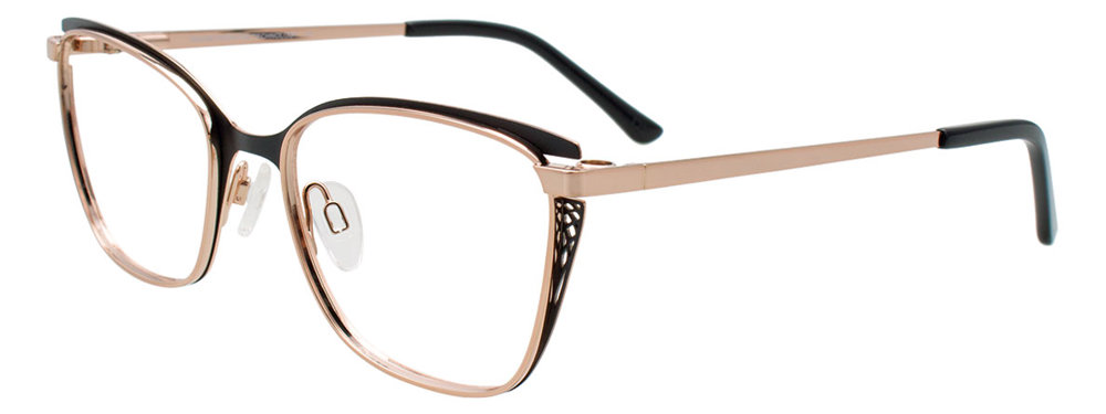 TAKUMI TK1288 Eyeglasses 090 Black & Pink Gold 52mm