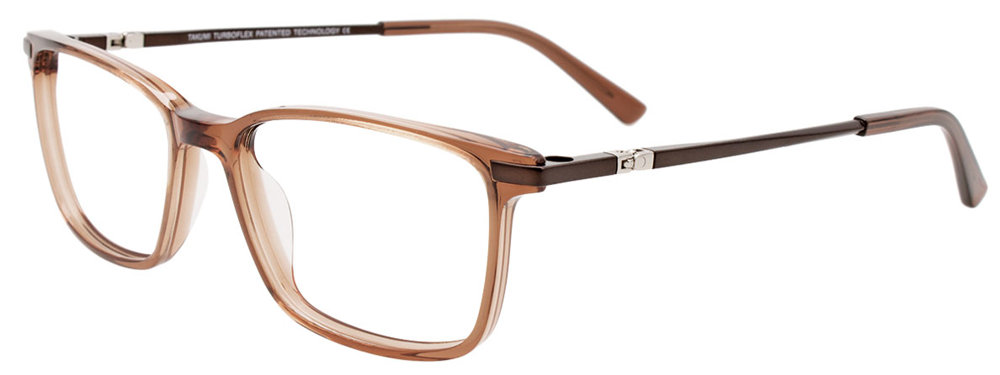 TAKUMI TK1208 Eyeglasses 010 Transparent Brown Brown 51mm