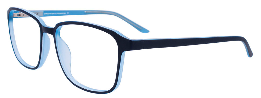 CARGO C5057 Eyeglasses 050 Matt Dark Blue & Light Blue inside 57mm