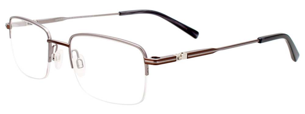 EASYCLIP EC593 Eyeglasses 020 Grey & Brown 51mm