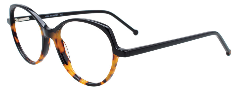 I CHILL C7040 Eyeglasses 090 Black & Demi Amber Black 51mm