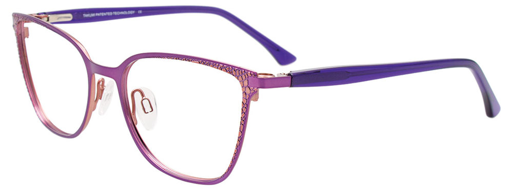 TAKUMI TK1218 Eyeglasses 080 Purple & Light Pink Purple 49mm