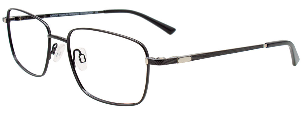 CARGO C5514 Eyeglasses 090 Shiny Black & Steel 55mm