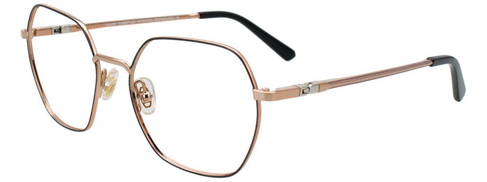 TAKUMI TK1290 Eyeglasses 090 Black & Pink Gold 49mm