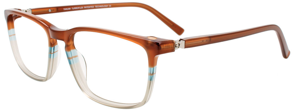 TAKUMI TK1179 Eyeglasses 010 Brown & Light Blue & Grey 54mm