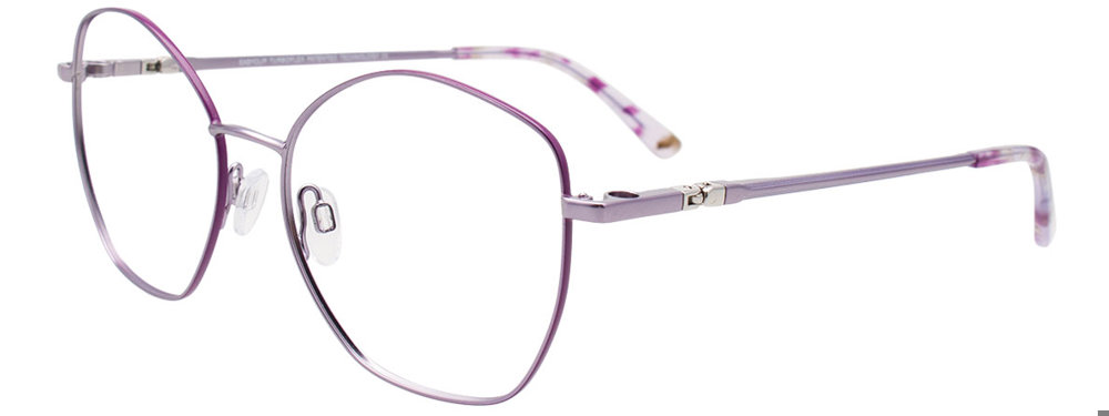 EASYCLIP EC650 Eyeglasses 080 Light Purple & Purple 53mm