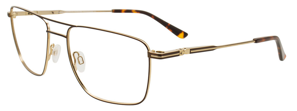 TAKUMI TK1167 Eyeglasses 010 Matt Dark Brown & Shiny Gold 57mm