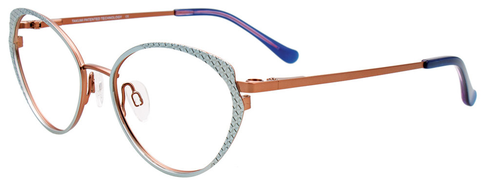 TAKUMI TK1189 Eyeglasses 060 Satin Teal & Satin Copper 52mm
