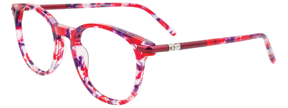 EASYCLIP EC658 Eyeglasses 030 Red & Purple 47mm