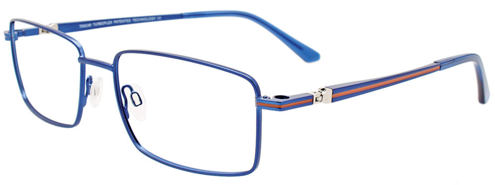 TAKUMI TK1214 Eyeglasses 050 Blue & Lt Brown 58mm