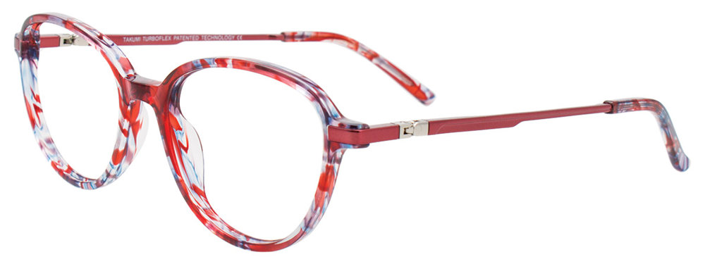TAKUMI TK1164 Eyeglasses 030 Red Marbled Satin Red 48mm