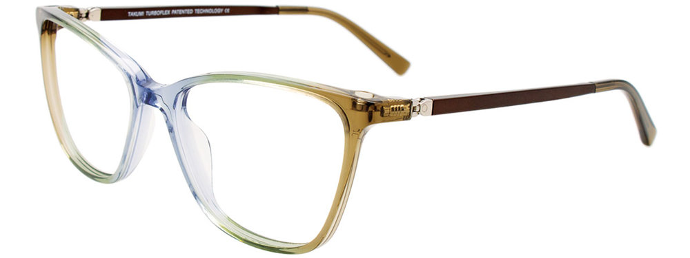 TAKUMI TK1197 Eyeglasses 010 Gradient Blue & Green & Brown Brown 54mm