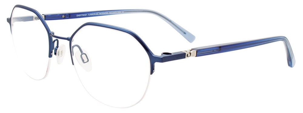 TWIST&CLIP CT278 Eyeglasses 050 Satin Blue Gradient Blue 49mm