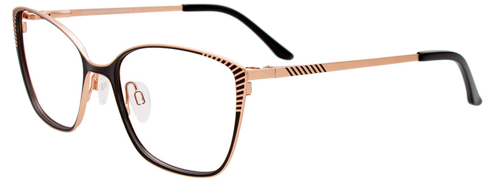 TAKUMI TK1188 Eyeglasses 090 Satin Black & Satin Pink Gold 52mm