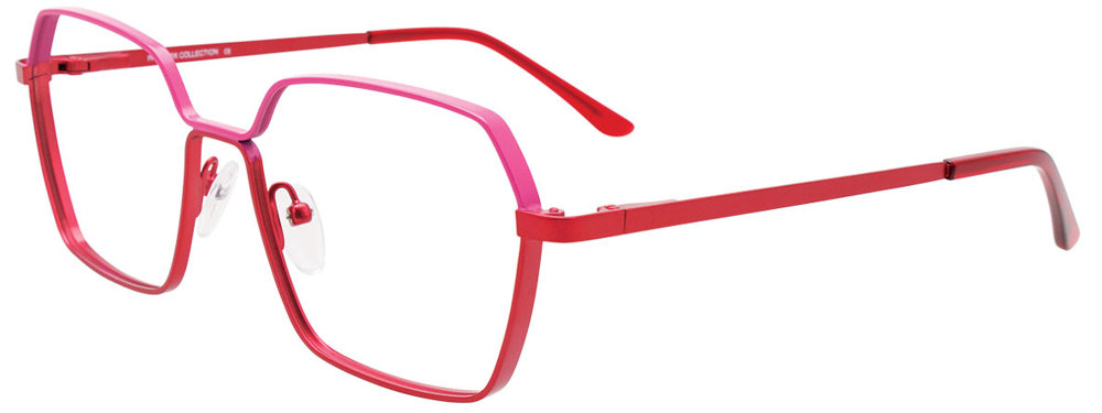PARADOX P5086 Eyeglasses 035 Pink & Red Red 54mm