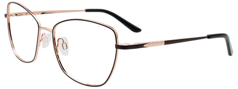 CARGO C5510 Eyeglasses 090 Black &Rose Gold 53mm