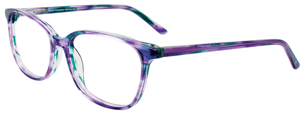 TAKUMI TK1161 Eyeglasses 080 Purple & Green Marbled 56mm